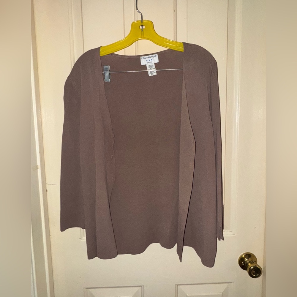 Mauve brown cardigan
